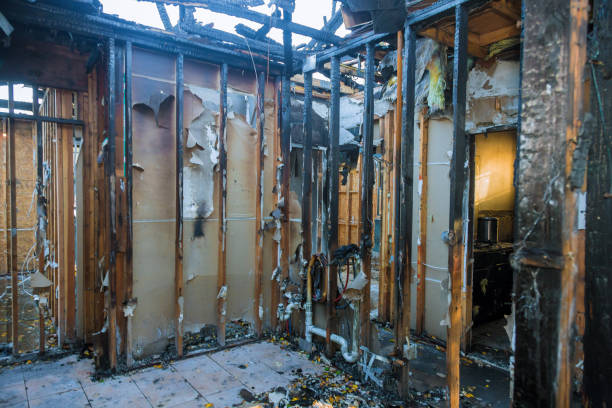 Professional Smoke Damage Restoration technician working in Center City, MN